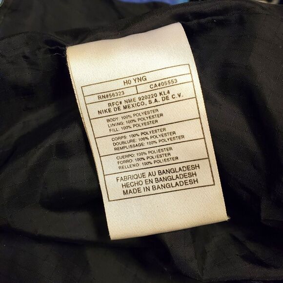 Vintage NIKE Jacket ACG Womens Medium Blue Puffer Full Zip Removable Sleeves 90s - Picture 14 of 14